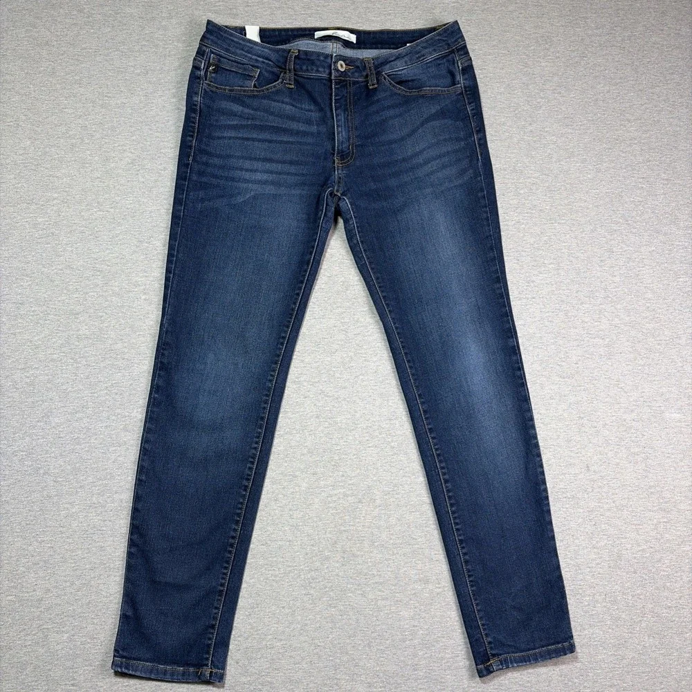 KanCan KC7092 Dark Wash Skinny Jeans Indigo Stretch Denim Women Size 13/30
